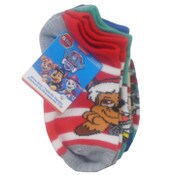 Wholesale - 5pk PAW PATROL COOL CHRISTMAS NS SOCKS SIZE 4-6, UPC: 193159222482